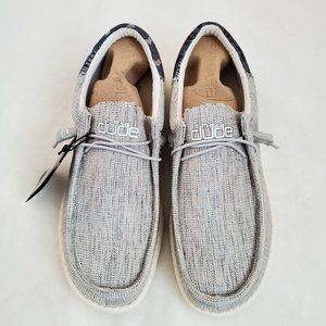 Hey Dude Mens Wally Funk Blue Cream 